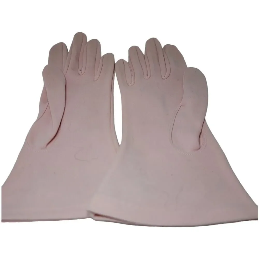 Vintage Hansen Nylasuede Light Pink Women's Gloves Size 7‎